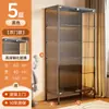 Armário Artesanal Vitrine de Vidro Armário de Dor com Fechadura e Porta Estante à Prova de Poeira Modelo Transparente Armário de Armazenamento Rack de Armazenamento de Brinquedos