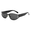 Moda Europea y Americana Tecnología Futurista Montura Ovalada Gafas de Sol Nuevas Gafas Tendencia Estilo Milenio Gafas de Sol con Protección Solar