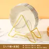 Ins lujo ligero hogar plato para snacks plato para frutos secos plato para frutas plato pequeño de plástico PET plato pequeño borde dorado plato con boquilla hueso de flor