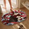 Alfombra de baño, alfombra antideslizante para entrada de inodoro, cachemira sintética, alfombra absorbente de agua y resistente a la suciedad, alfombra absorbente de agua para entrada de baño