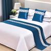 Toalla de cama de hotel 2023, nueva bandera de cama para alojamiento familiar, juego de cama especial para hotel, funda de cama decorativa ligera de lujo de alta gama.
