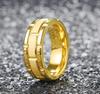 Anillo de Acero de Titanio de Moda Europea y Americana para Hombre, Anillo de Pareja Geométrico Versátil, Anillo de Suministro Transfronterizo de Amazon