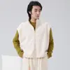 Chaleco unisex de talla grande, corte holgado, forrado de polar, atuendo para práctica de baile, conjunto casual diario para pareja de adultos