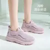 Zapatos deportivos para mujer de punto volador transfronterizos al por mayor con amortiguación de aire y suela ligera 2026 primavera/otoño sin cordones estilo perezoso versátiles en stock