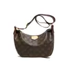 Nova Bolsa Feminina 2026 com Padrão Vintage, Contraste de Cores, Grande Capacidade, Estilo Dumpling, Versátil na Moda Retro, Bolsa Meia-Lua de Ombro Transversal