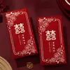 Amoroso Feliz Evento Rojo Boda Sobre Rojo Mil Yuanes Estampado en Caliente Carácter Feliz Sobre Rojo Ceremonia de Compromiso Sobre Rojo para Dinero de Regalo Bolsa Grande