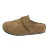 Sandalias cerradas tipo Birkenstock de suela gruesa y que aumentan la altura para mujer, nueva colección otoño 2026, sandalias slip-on y zapatos planos