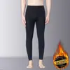 Pantalones térmicos de invierno para hombre, forrados de polar, engrosados, cálidos, polar que no se cae, autocalentables, adecuados para usar como capa interior, pantalones casuales para hombre