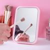 Espejo de maquillaje LED con luz de tres colores, espejo de tocador de escritorio con espejo de relleno de luz para dormitorio de estudiantes, espejo de princesa.