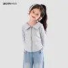 Chaqueta para Niña Primavera 2026 Nueva Elegante Ropa Infantil para Niños Mayores Top Rayado Falso de Dos Piezas Top de Primavera Infantil
