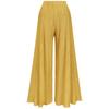 Conjunto Básico de Duas Peças Cor Pura Miyake Coleção Primavera 2026 Top de Comprimento Médio Calça Larga Longa Feminina Terno de Moda para Mulheres