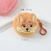 Bolsa de Monedas de Peluche de Conejo y Zorro Dibujos Animados Lindos, Bolsa de Almacenamiento de Auriculares para Estudiantes de Alto Valor, Pulsera con Anillo a Presión al por Mayor