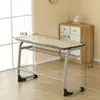 Escritorio y silla para estudiante de entrenamiento de persona doble, escritorio y silla de aula, mesa de tutoría, escritorio de aprendizaje institucional, cuidado después de la escuela, escritorio escolar