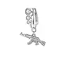 Nuevo Set Europeo y Americano Transfronterizo de Piercing sin Perforación de Corazón Hoja Bola con Joyería de Piercing de Diamante Anillo para Ombligo Pinza para Ombligo