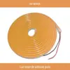 Fita de LED neon flexível de silicone puro laranja integrada 0612MM direto da fábrica decoração de publicidade externa