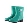 Botas de Chuva Femininas de Cano Médio e Meio-Cano com Solas Grossas, Sapatos de Borracha, Botas de Água, Botas de Chuva para Mulheres, Atacado, Forradas com Lã, Antiderrapantes