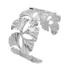 Pulsera Abierta Brillante Simple de Ajo para Mujer Coreana Popular Par de Pulseras de Cuentas Pulseras de Plata Joyería para Mano