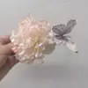 Atmósfera Estilo Vacaciones de Verano Dulce Simulación Magnolia Pasador Pasador Accesorios para el Cabello Pinza Lateral Foto Flor para la Cabeza Playa Flor en el Cabello Flor