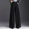 Moda Otoño/Invierno 2026 Nuevos Pantalones de Pierna Ancha Versátiles para Mujer Cintura Alta Adelgazantes Sueltos Caída Simple para el Trabajo Casual de Moda