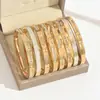 Pulseira de titânio dourada estilo europeu e americano para mulheres, aço inoxidável, leve, luxuosa, de alta qualidade, moda de nicho e com zircônia cúbica