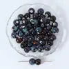 Accesorios para joyería, cuentas de cerámica vidriada, 6-10 mm, agujero grande, cuentas redondas coloridas, para ropa, joyería hecha a mano y accesorios DIY