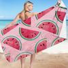 Toalla de Playa Serie Frutas de Verano Microfibra Doble Cara Forro Polar Toalla de Playa Natación Toalla de Baño Toalla Cuadrada Variada Toalla de Playa