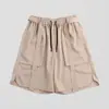 Pantalones Cortos Holgados de Nuevo Estilo para Hombre, Pantalones Deportivos de Cinco Puntos de Pierna Ancha, Delgados, de Secado Rápido y Transpirables para Verano, para Fitness, Correr y Uso Casual