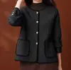 Abrigo de Tweed para Mujer Otoño 2026, Nuevo Cárdigan de Punto Moderno y Elegante para Mujer, Otoño/Invierno 2026