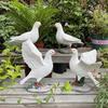 Fábrica de atacado simulação de jardim ao ar livre modelo de pombo animal decoração de jardim adereços simulação de resina ornamentos de pombo