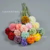 Fornecimento de fábrica mesa de pingue-pongue crisântemo ramo único crisântemo de bola pequena arranjo de casamento ramo único de bola de espinho display doméstico flor decorativa