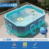 Piscina Não Inflável Piscina Novo Estilo Piscina Doméstica Externa Grande Piscina de Brincar Suporte de Rede Piscina Dobrável