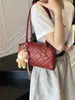 Bolsa Transversal Diamante de Alto Nível para Mulheres, Bolsa de Mão Simples e Fashion, Bolsa Tote de Grande Capacidade para Deslocamento, Bolsa Travesseiro