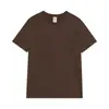 Camiseta Masculina de Algodão Penteado de Fibra Longa, Peso Pesado 220g, Secagem Rápida, Respirável, Tendência, Manga Curta, Cor Sólida, Camada Base