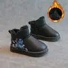 Botas de Nieve para Niños 2026 Otoño Nuevo Dibujos Animados Más Terciopelo Engrosado Zapatos de Algodón para Bebé Niños y Niñas Antideslizantes Cálidos Botines Cortos