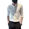 Camisa Floral Masculina de Manga Curta Seda Gelada Verão Fina Famoso Cyber Duffian Bonito Roupas de Meia-manga Marca da Moda ins Camisa de Sete Pontos