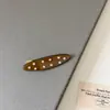 Grampo de Acetato Estilo Francês Presilha Lateral para Mulheres, Presilha para Franja Lateral, Versátil para Primavera e Verão, Elegante Presilha Bico de Pato, Acessório de Cabelo Requintado de Alta Qualidade