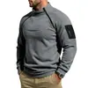 Moletom quente com gola alta, zíper duplo, casual, soltinho, para uso externo, masculino, outono e inverno, peso-pesado, transfronteiriço europeu e americano