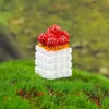 Casa de Bonecas Acessórios para Casa de Bonecas Modelo em Miniatura Ornatos de Micro Paisagem Vasos de Plantas Suculentas Artificiais Mini
