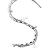 Joias Transfronteiriças Europeias e Americanas, Pulseira Cruzada Estilo Retrô Escuro da Moda, Pulseira Cruzada Simples Moderna com Contas Bolinha