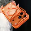 Adecuado para Apple 18 Pro Max, funda de teléfono magnética transparente, soporte para lente de iPhone 17, 16 anticaídas, 15 funda protectora