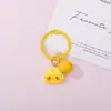 Chaveiro Pingente de Contas Coelho de Queijo Desenho Animado Menina Fofa Ornamento de Sino Chaveiro de Contas Fornecimento Atacado