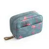 Bolsa de Almacenamiento de Maquillaje de Viaje Mini Portátil Impermeable Bolsa de Maquillaje Coreana Simple para Mujer Portátil Bolsa de Boca Roja para Maquillaje