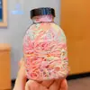 Goma Elástica de Bebé para Niños Alta Elasticidad No Lastima el Cabello Goma Elástica Desechable Diadema para Niña Pequeña Diadema para Niña Color Caramelo