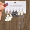 Explosiones transfronterizas Pendientes de la serie de Halloween traje horror divertido gato negro cabeza de calabaza pendientes 9 juegos al por mayor mujeres