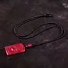 Colgante de Fortuna de Cinabrio Crudo, Arena Dorada Púrpura, Estilo para Hombres y Mujeres, Amuleto de la Suerte para el Año de Nacimiento, Venta al por Mayor de Collares Colgantes