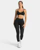 Conjunto deportivo de dos piezas teveo transfronterizo sin costuras para exteriores con bloques de color: sujetador deportivo, shorts, pantalones largos, conjunto de yoga, ropa de fitness, ropa de yoga