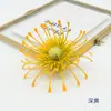 Flor de Seda Sintética Alfineteiro de Plástico Cabeça de Crisântemo Adereço de Cabelo Presilha de Cabelo Flor Artificial Falsa DIY Decoração de Chapéu de Formatura Pinça de Caranguejo Crisântemo Flor Artificial