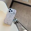 Polvo Brillante Plateado de Lujo Adecuado para Funda de Teléfono Móvil Apple 17Promax Iphone16