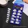 Fabricante de unhas postiças para atacado, 100 peças em blister, unhas curtas totalmente removíveis.
