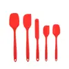 Set de Utensilios de Silicona para Hornear Más Vendidos Transfronterizos, Set Desmontable de 6 Piezas, Espátula de Grado Alimenticio para Cocina, Brocha para Crema, Set de Raspadores
